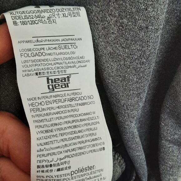 Under Armour XL Polo Mens Gray Auburn Track Field Shirt HeatGear Loose Fit - Picture 4 of 7